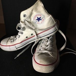 High top white converse